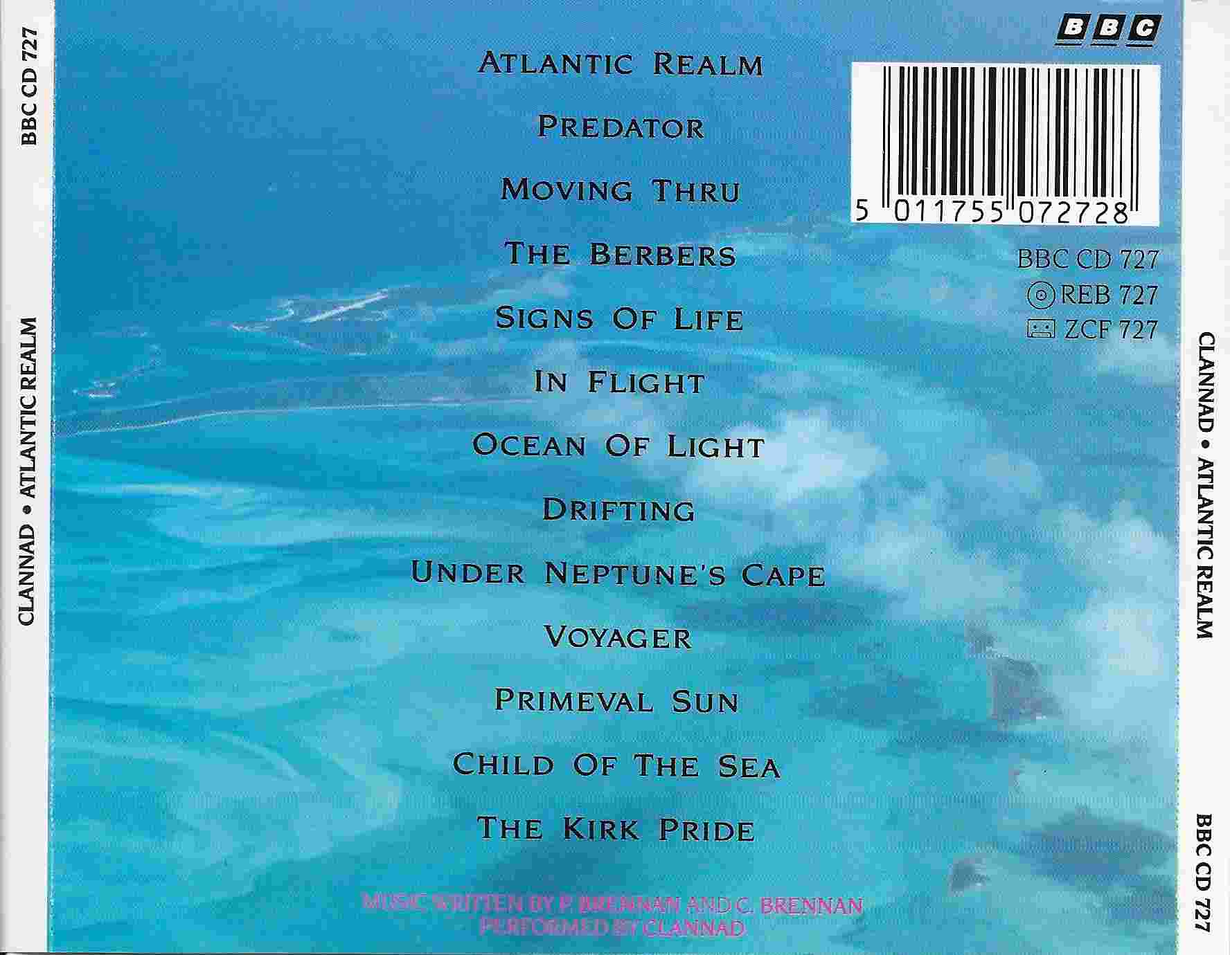 Picture of BBCCD727 Atlantic realm by artist Clannad from the BBC records and Tapes library